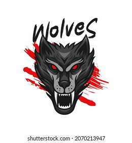 Wolf head vector illustration design