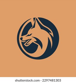 wolf head vector illustration design in gaming style