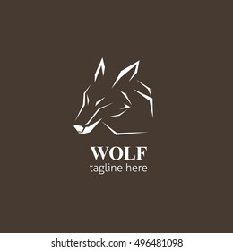Wolf head Vector Illustration. Illustration of fox head cartoon style