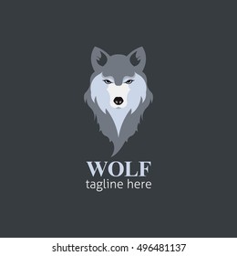 Wolf head Vector Illustration. Illustration of fox head cartoon style