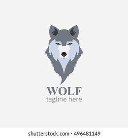 Wolf head Vector Illustration. Illustration of fox head cartoon style