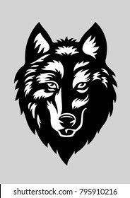 Wolf Head - Vector Illustration / Tattoo-art