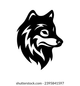 Wolf head Vector illustration. Wolf Vintage Logo Stock Vector.