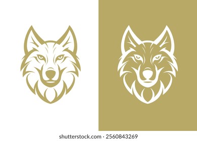 wolf head vector. wolf logo