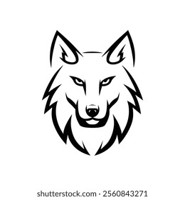 wolf head vector. wolf logo