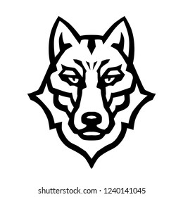 Wolf Head Vector Logo 29 Stock Vector (Royalty Free) 1240141045 ...