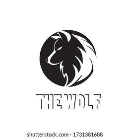 wolf head vector logo design