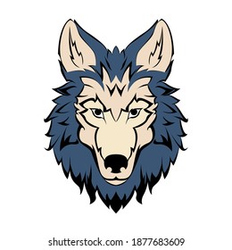 Wolf Head Vector Logo Design