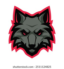 Wolf head vector logo icon template 4
