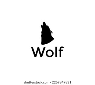 wolf head vector logo templet.