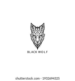 Wolf Head Vintage Logo Vector