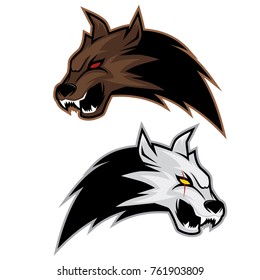 Wolf Heads Vector 