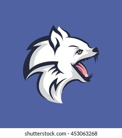 Wolf Howling Vector Icon
