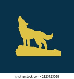 Wolf Icon Flat Graphic Design - Illustration