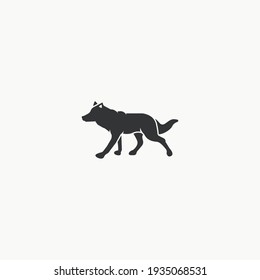Wolf icon graphic design vector illustration