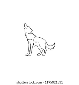 Wolf icon. Halloween icon.