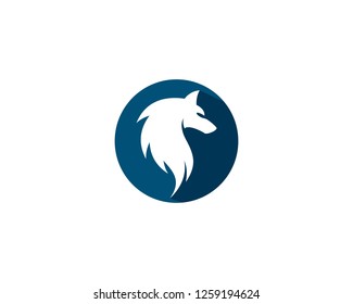 Wolf icon illustration
