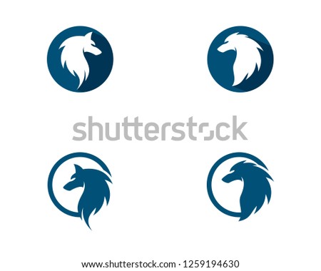 Wolf icon illustration