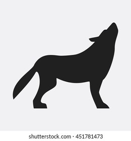 Wolf icon illustration isolated vector sign symbol