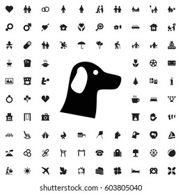 Wolf icon illustration isolated vector sign symbol. family icons vector set.