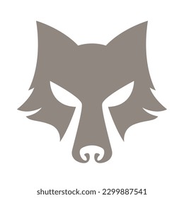 Wolf icon logo design illustration