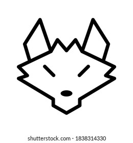 wolf icon or logo isolated sign symbol vector illustration - high quality black style vector icons

