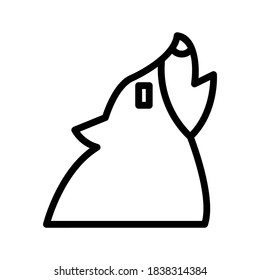Wolfensymbol oder Logo einzeln auf Zeichen, Vektorgrafik - hochwertige Vektorsymbole im schwarzen Stil
