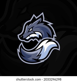 Wolf icon mascot logo vector 