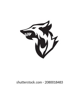 Wolf icon and symbol vector illustration