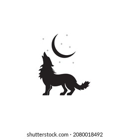 Wolf icon and symbol vector illustration