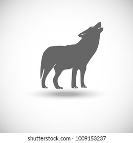 wolf icon, vector