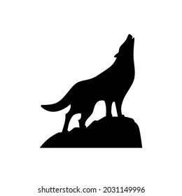 Wolf icon vector. animals illustration sign. wolf howls symbol.