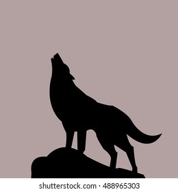 wolf icon - vector illustrator