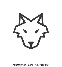 Wolf Icon Vector Image Stock Vector (Royalty Free) 1302186805 ...