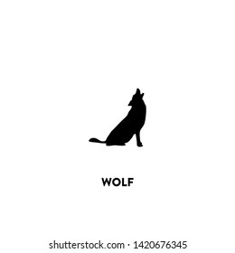 wolf icon vector. wolf sign on white background. wolf icon for web and app