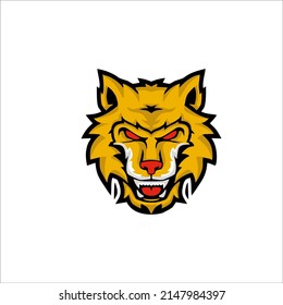 wolf illustration design for your mascot, t-shirt and identity