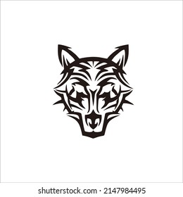 wolf illustration design for your mascot, t-shirt and identity