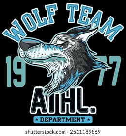 Wolf textile  gradient