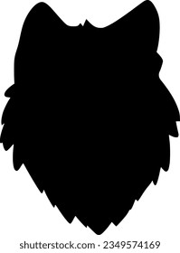 wolf isolated vector silhouette icon