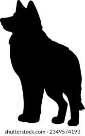 wolf isolated vector silhouette icon