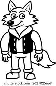 Wolf line art, wolf head line art, wolf silhouette