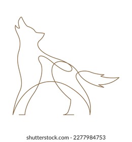 Ilustración del logotipo de la línea Wolf