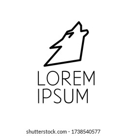 Plantilla de icono del logotipo del símbolo de línea de línea de línea de línea