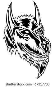 Wolf with little fantasy and style