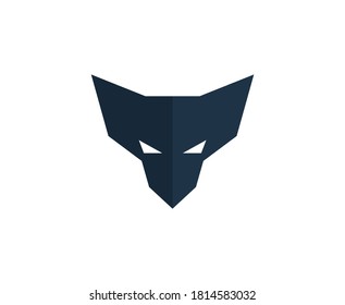 Wolf logo angry vector icon 