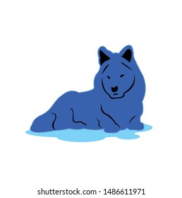 wolf logo art, dog silhouette, hound mascot, and wild animal cartoon