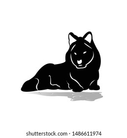 wolf logo art, dog silhouette, hound mascot, and wild animal cartoon
