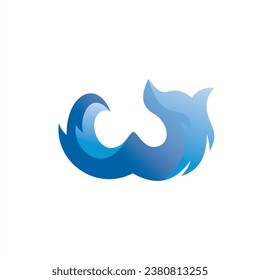wolf logo combined with the letter w