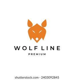 Wolf logo concept design template element vector illustration