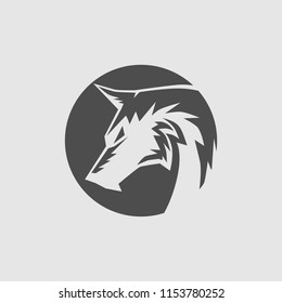 the wolf logo design